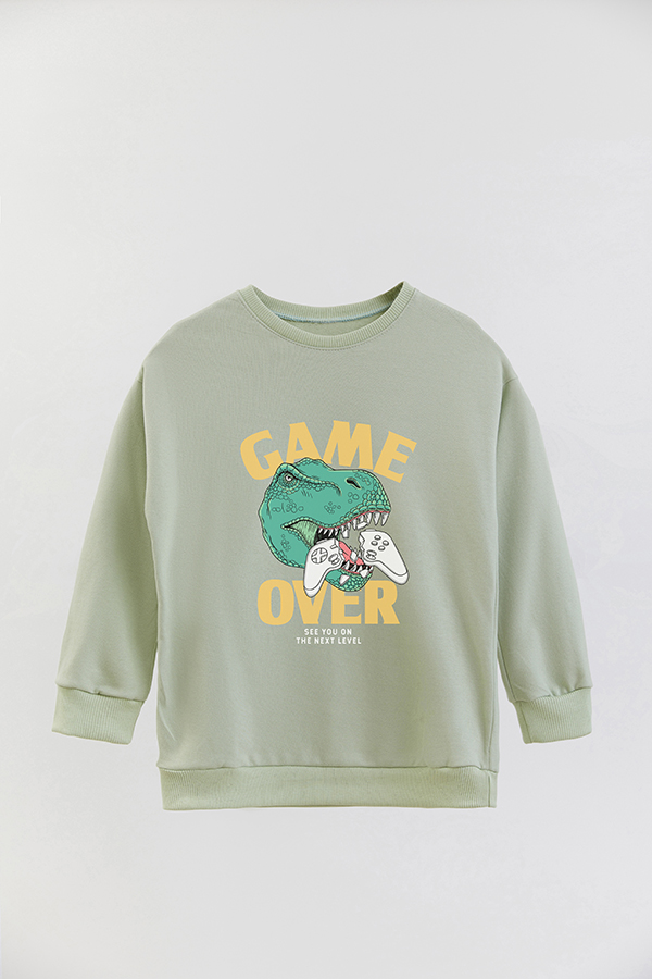 BUZO CREWNECK RUSTICO GAME ON GAME OVER