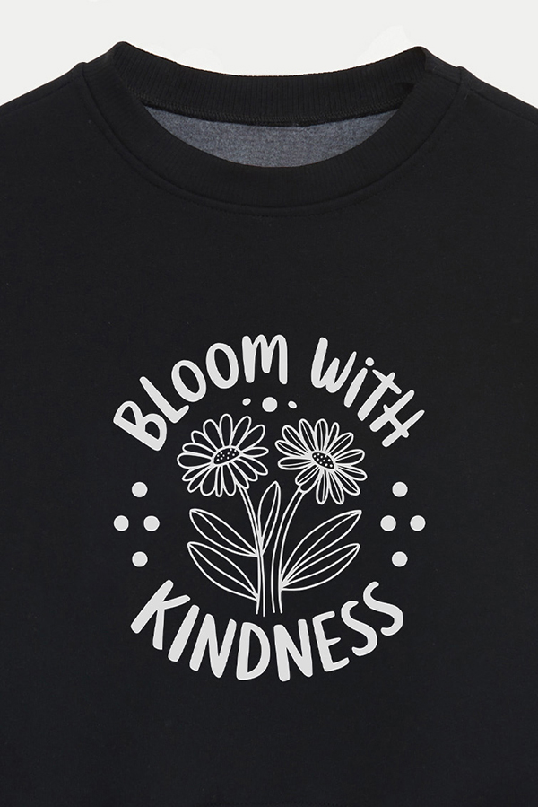 BUZO CROP ESTAMPADO MINIMAL LOVE BLOOM