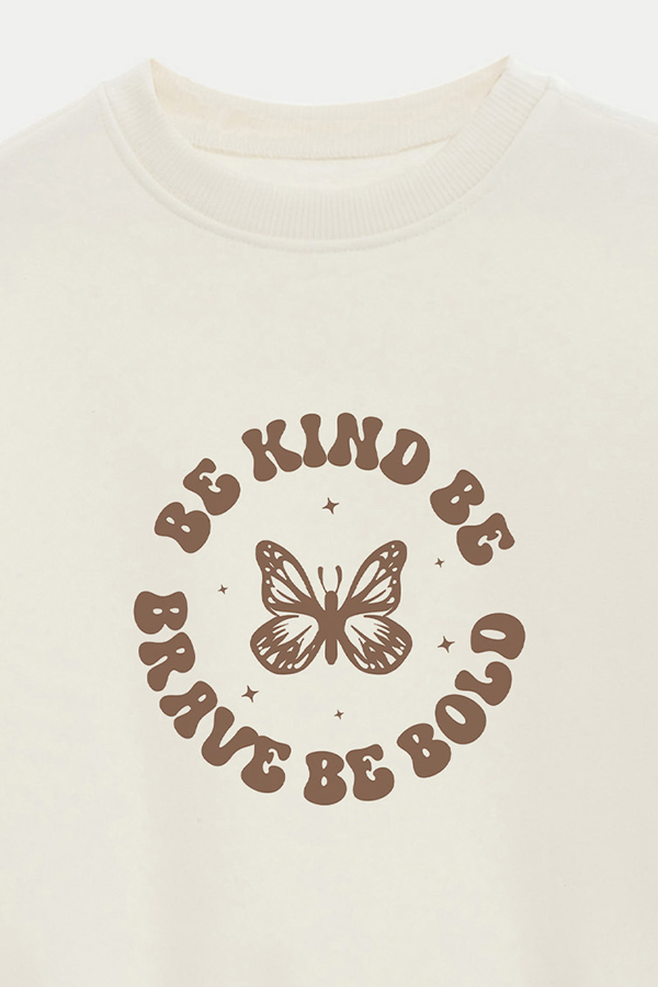 BUZO CROP ESTAMPADO MINIMAL LOVE BE BRAVE