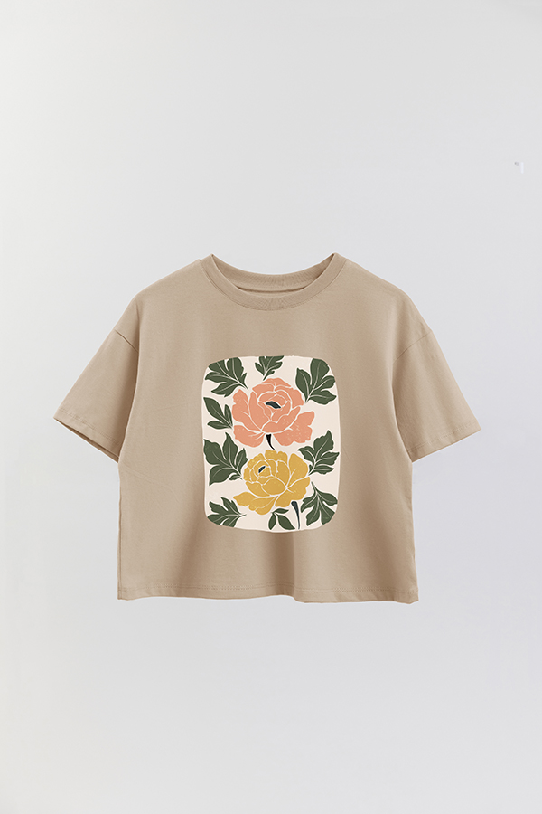 REMERA CROP ESTAMPADA ART 174