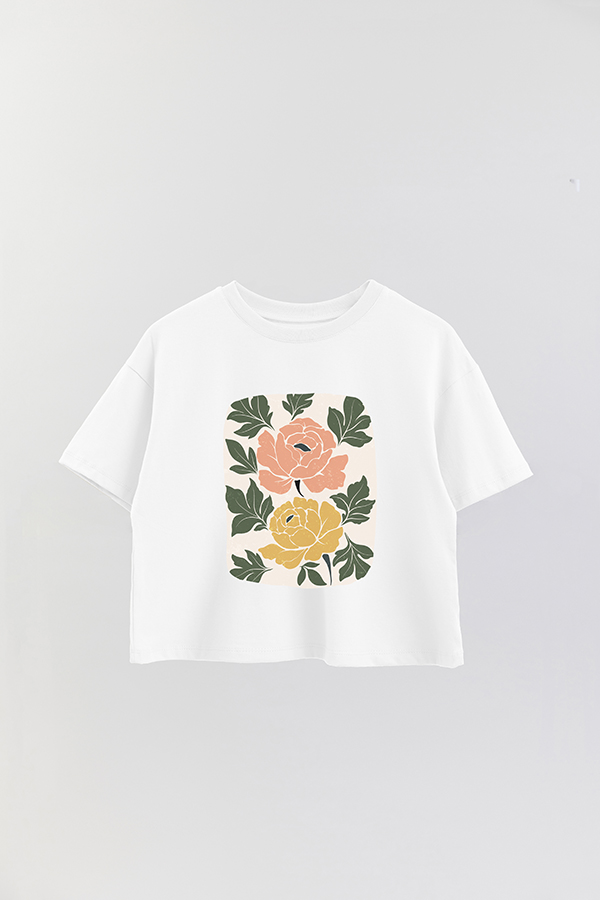 REMERA CROP ESTAMPADA ART 174