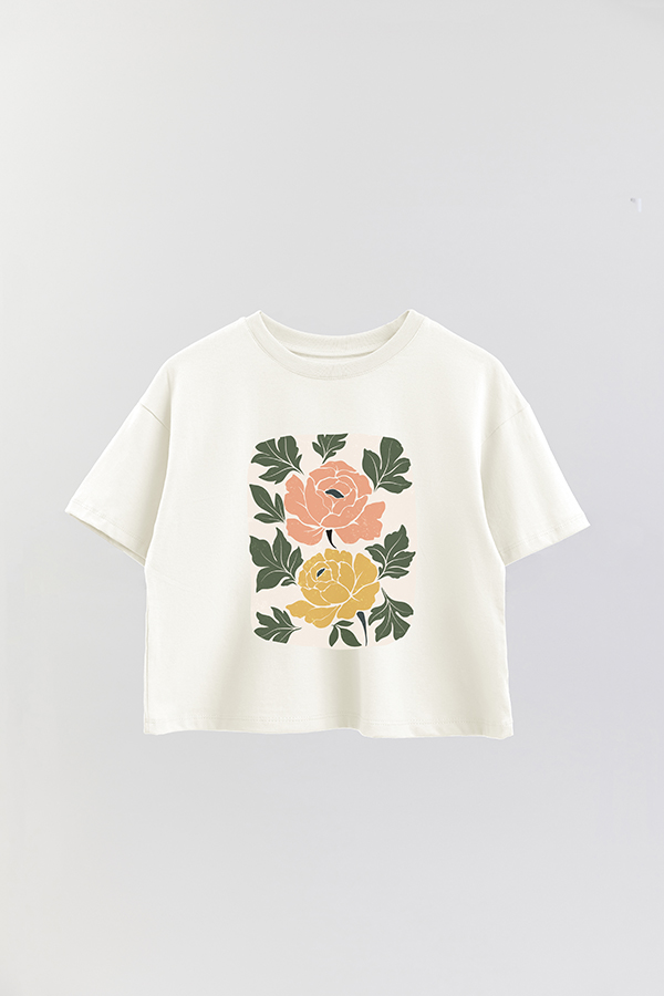 REMERA CROP ESTAMPADA ART 174