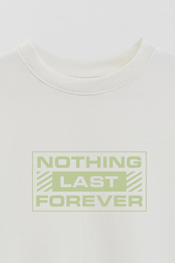 BUZO CREWNECK ESTAMPADO STREET MOOD NOTHING LAST FOREVER