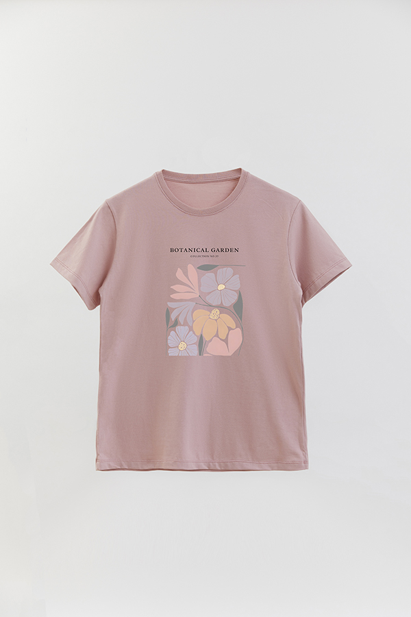 REMERA BASICA ESTAMPADA GARDEN 33