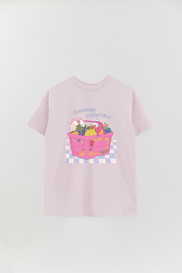 REMERA OVER ESTAMPADA EVERYDAY ESSENTIALS