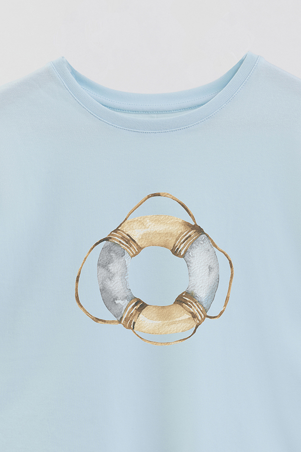 REMERA BOY OVER BEACH PRESERVER