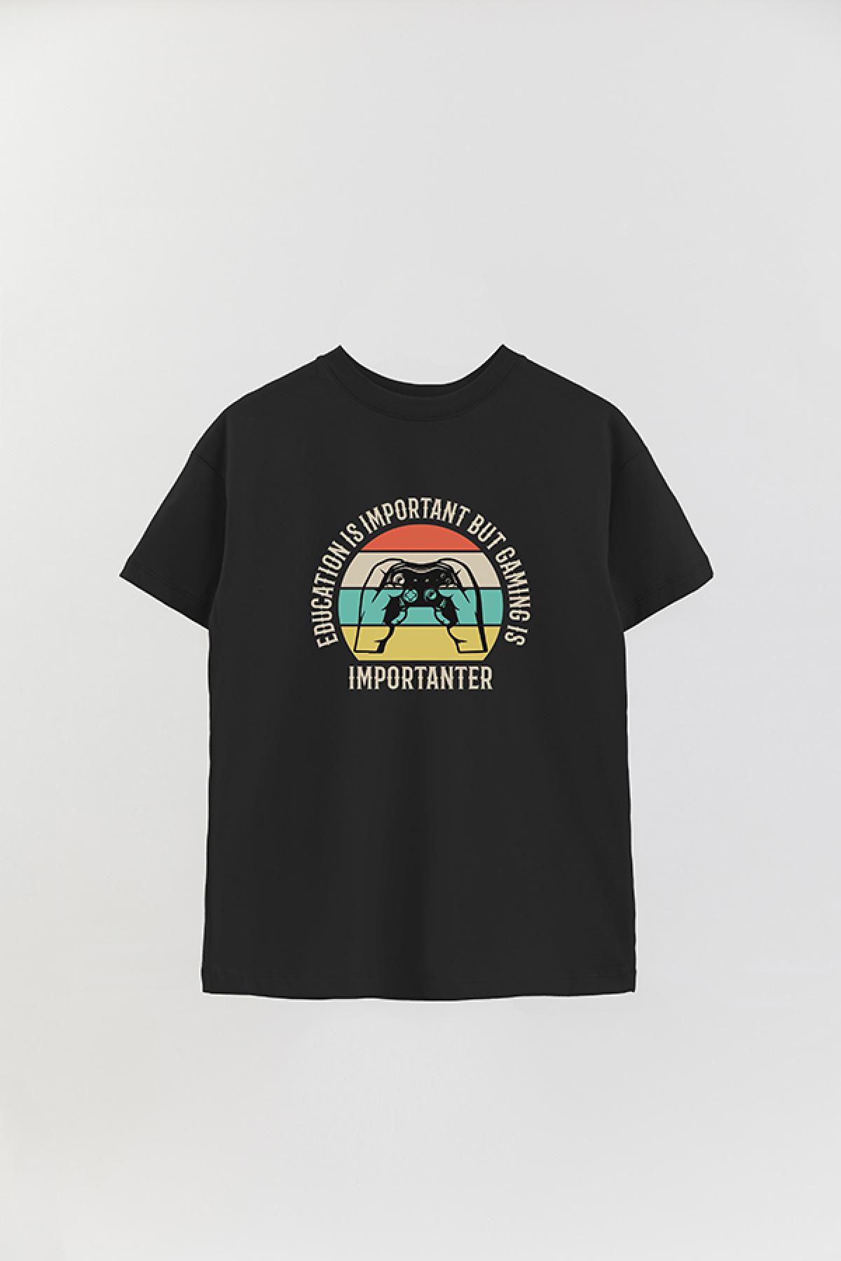 REMERA OVER ESTAMPADA GM GAMING IS IMPORTANTER