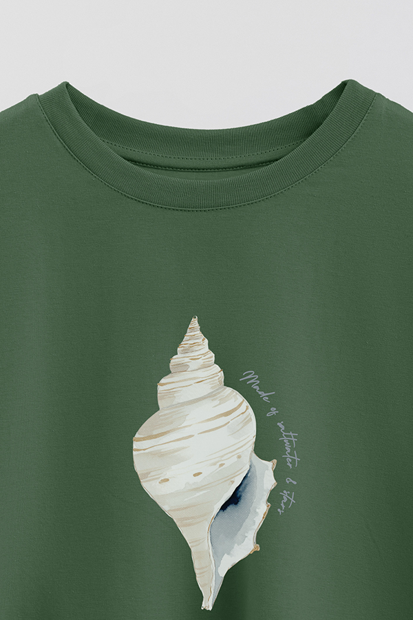 REMERA CROP ESTAMPADA COASTAL PETAL POWERED