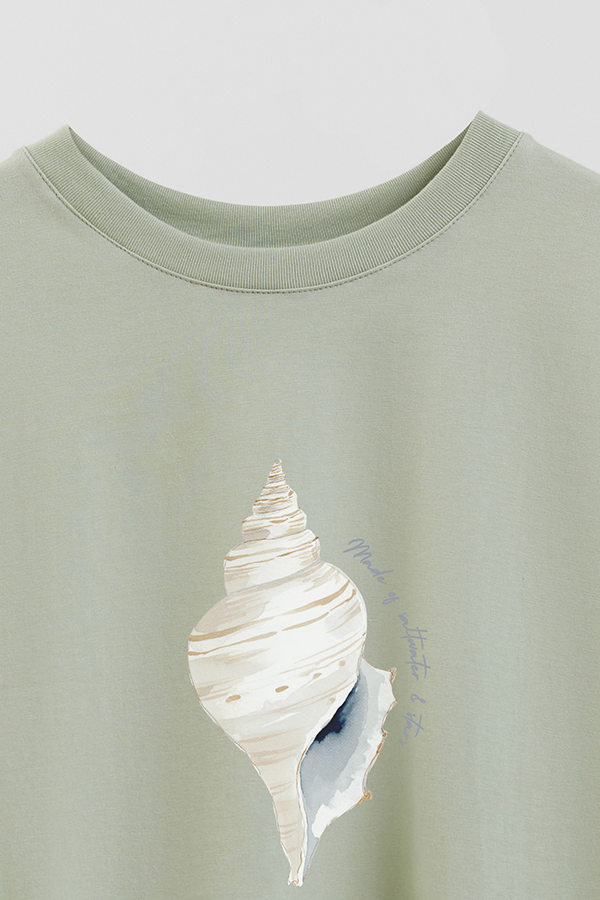 REMERA CROP ESTAMPADA COASTAL PETAL POWERED
