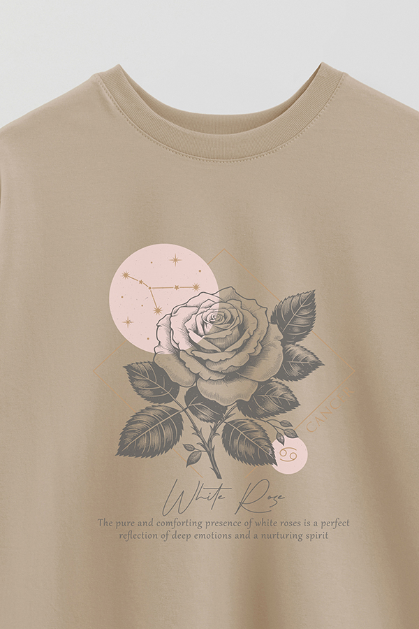 REMERA OVER ESTAMPADA ZODIAC CANCER
