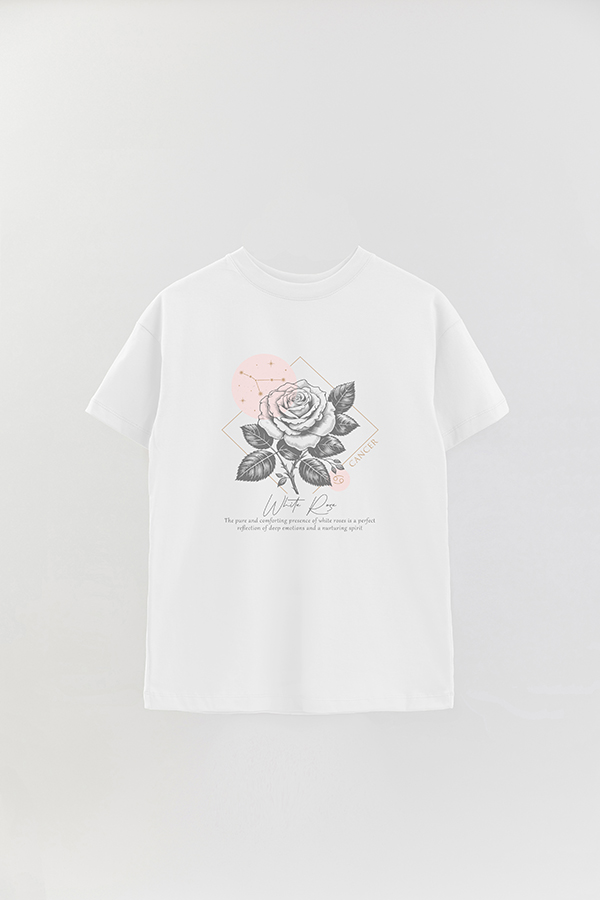 REMERA OVER ESTAMPADA ZODIAC CANCER
