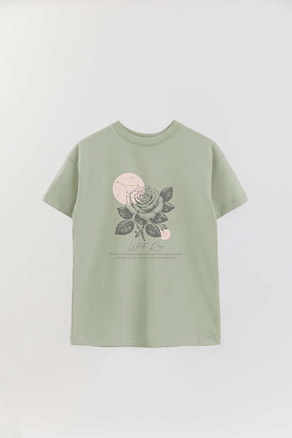 REMERA OVER ESTAMPADA ZODIAC CANCER