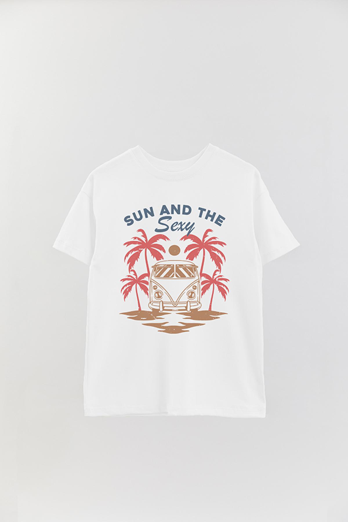 REMERA OVER ESTAMPADA MS SUN AND THE SEXY