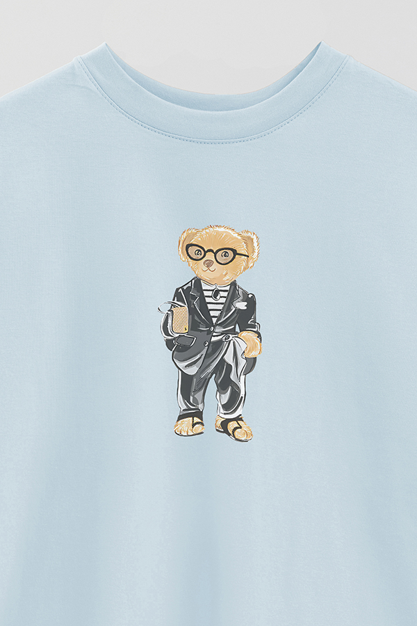 REMERA OVER ESTAMPADA UNISEX BEAR SUIT