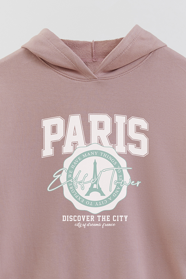 HOODIE RUSTICO GIRL URBAN PARIS
