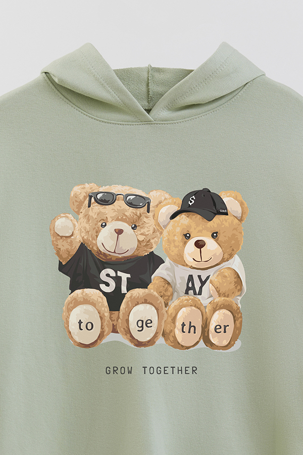 HOODIE RUSTICO KID TEDDY GROW TOGETHER