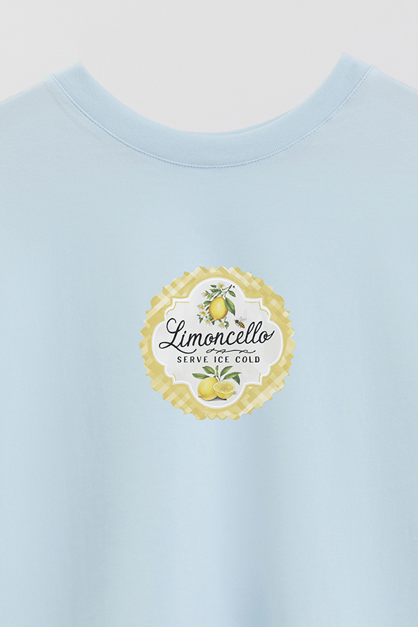 REMERA CROP ESTAMPADA LMN LIMONCELLO