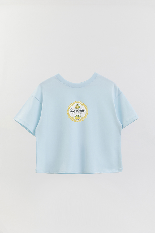 REMERA CROP ESTAMPADA LMN LIMONCELLO