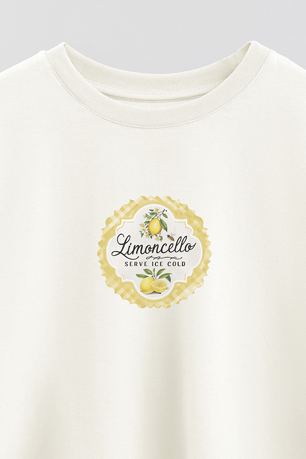 REMERA CROP ESTAMPADA LMN LIMONCELLO