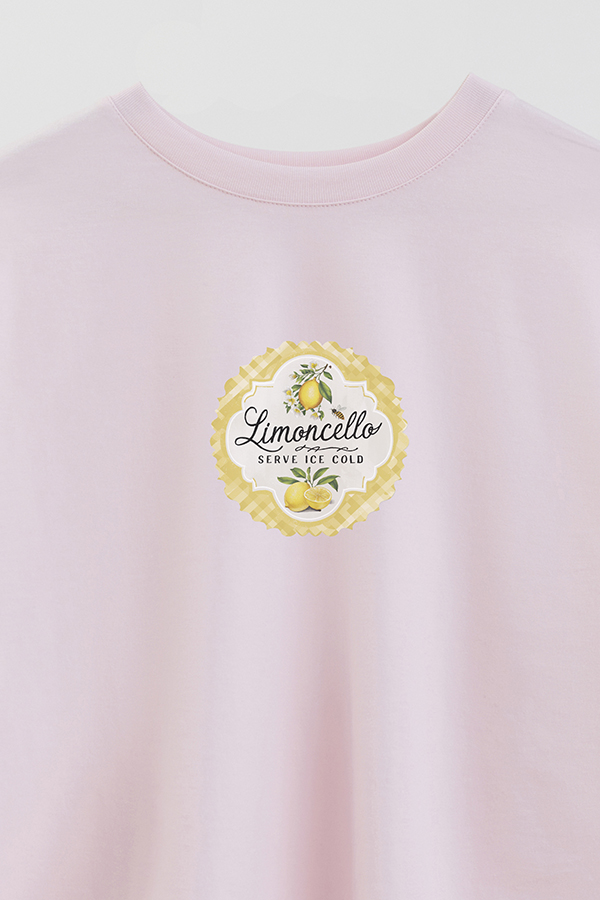 REMERA CROP ESTAMPADA LMN LIMONCELLO