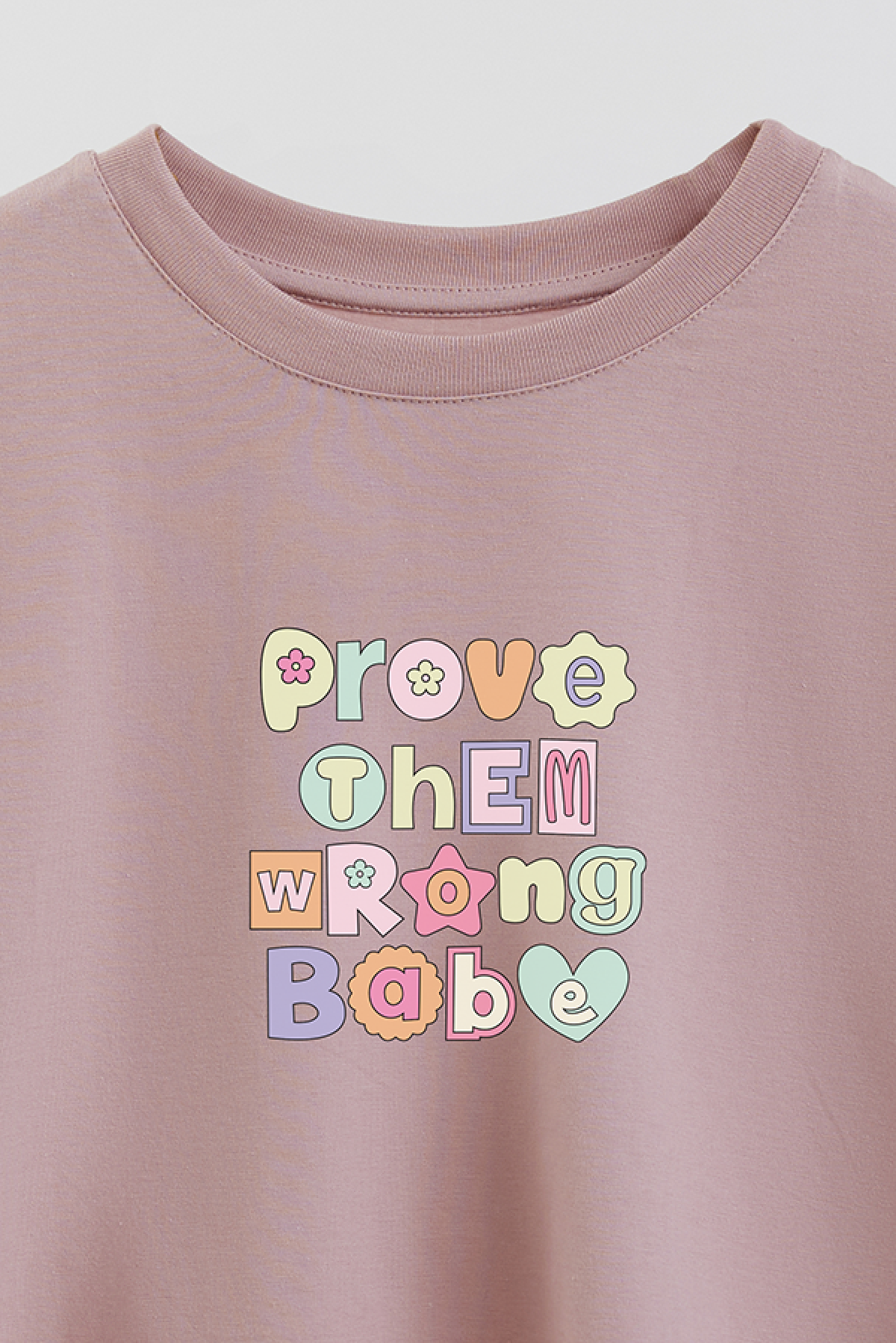 REMERA CROP ESTAMPADA CV4 PROVE THEM WRONG BABE