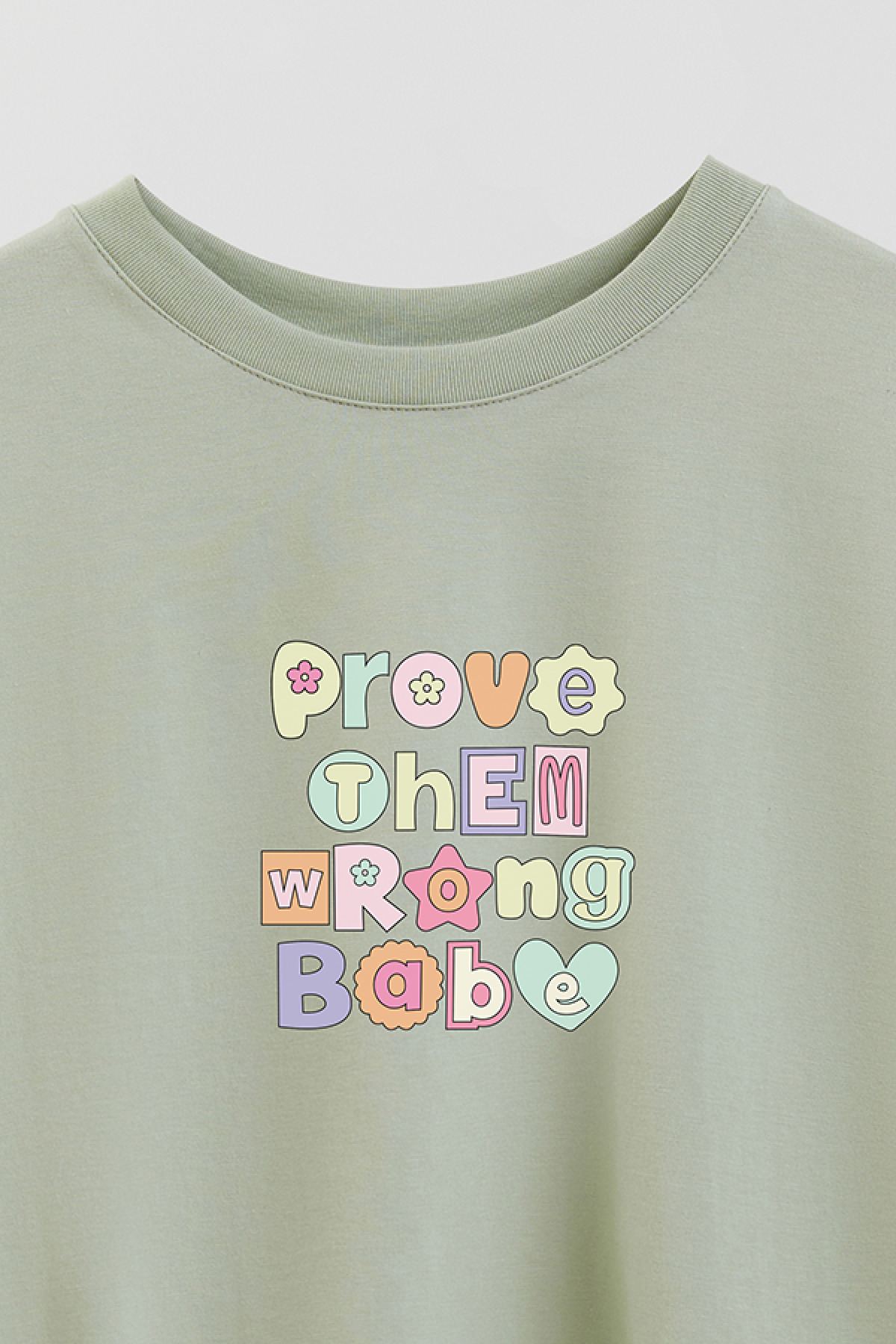 REMERA CROP ESTAMPADA CV4 PROVE THEM WRONG BABE