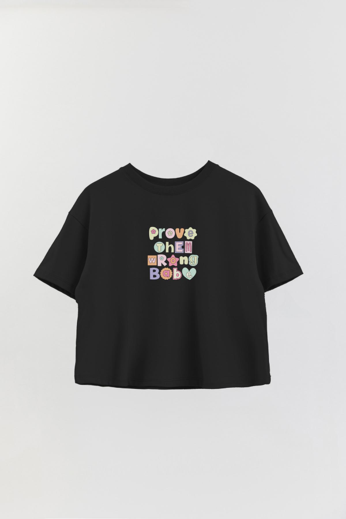 REMERA CROP ESTAMPADA CV4 PROVE THEM WRONG BABE