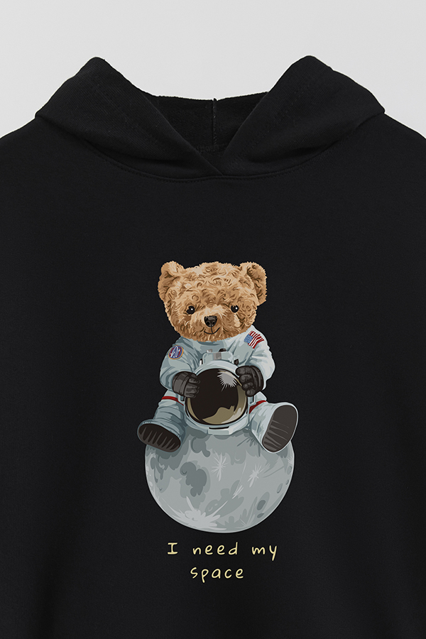 HOODIE RUSTICO BOY TEDDY I NEED MY SPACE