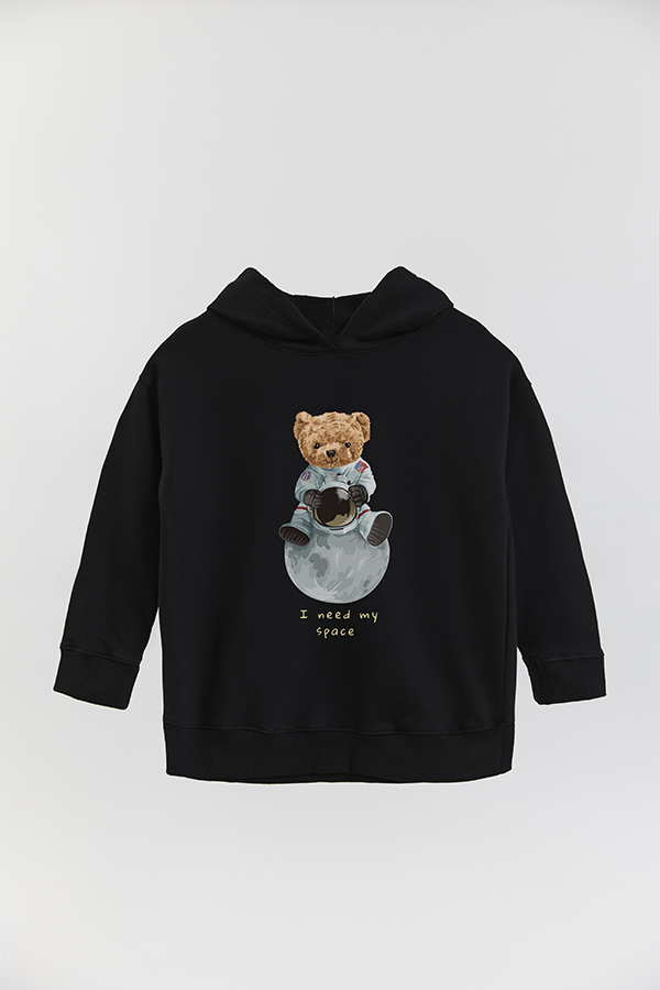 HOODIE RUSTICO BOY TEDDY I NEED MY SPACE