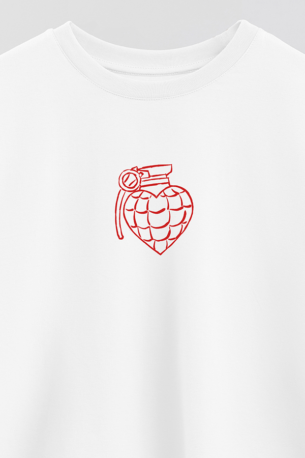 REMERA CROP ESTAMPADA VALENTINE GRANADE