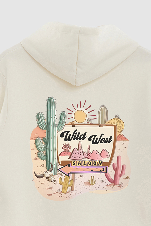 HOODIE ESTAMPADO WESTERN PINK SALOON