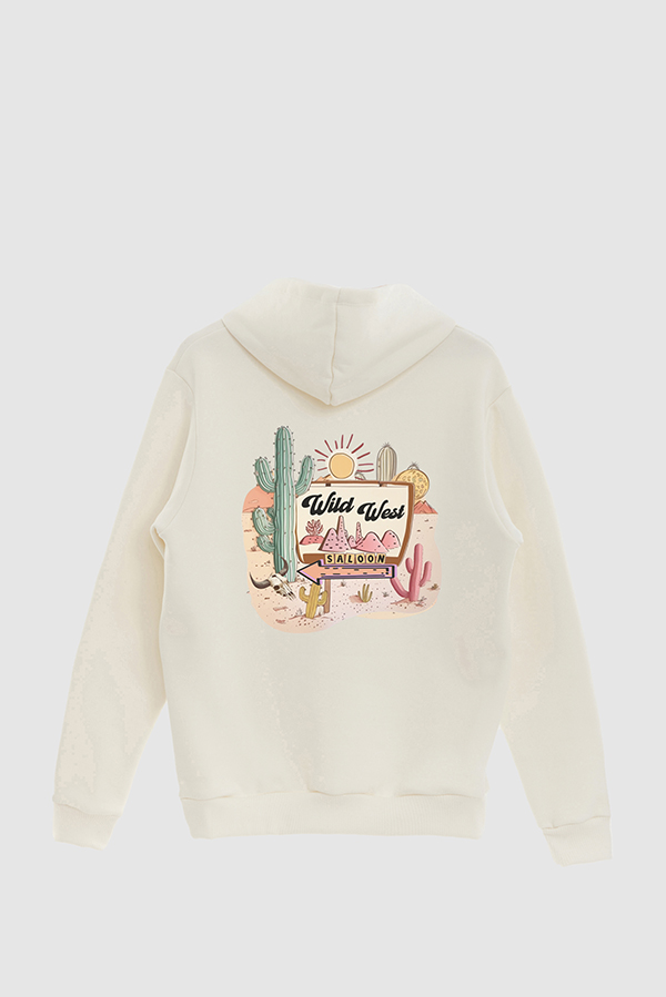HOODIE ESTAMPADO WESTERN PINK SALOON