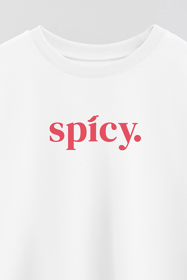 REMERA CROP ESTAMPADA RED SPICY