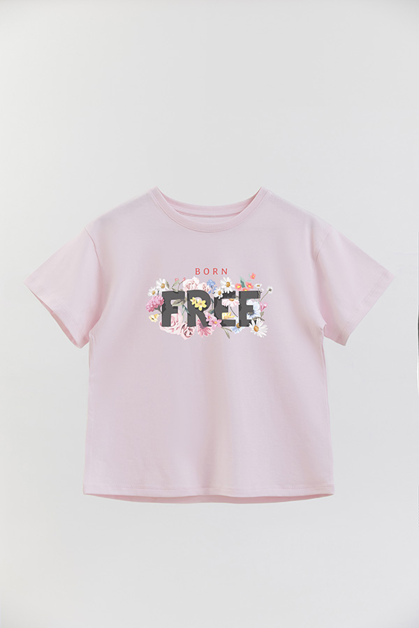 REMERA GIRL OVER BORN FREE