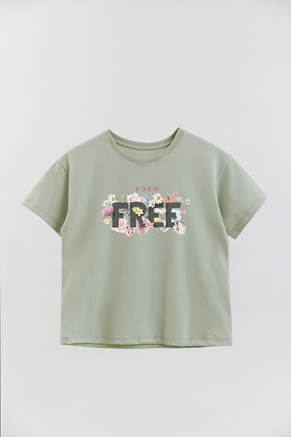 REMERA GIRL OVER BORN FREE