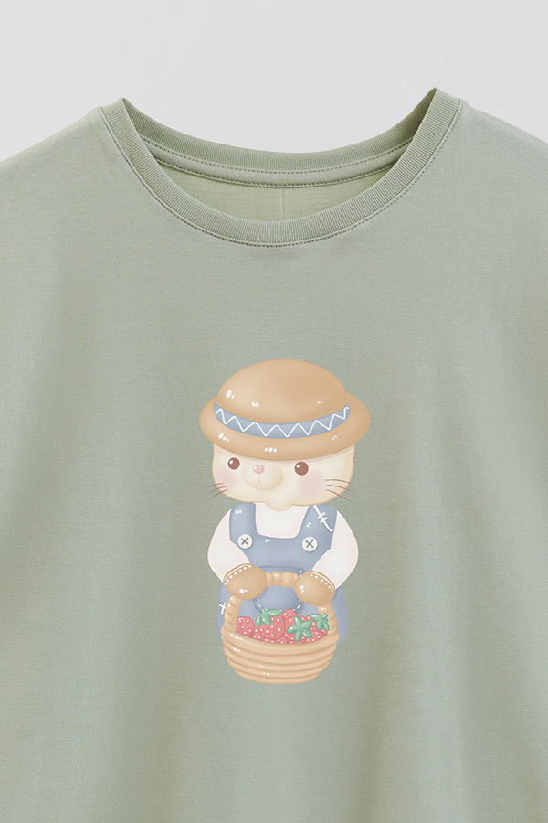 REMERA GIRL OVER HARVEST CAT HARVEST