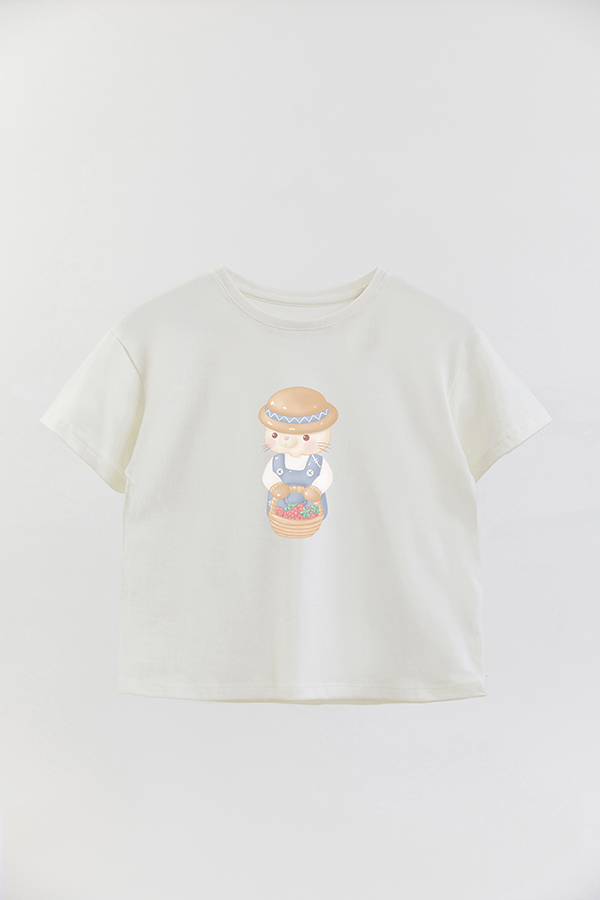 REMERA GIRL OVER HARVEST CAT HARVEST