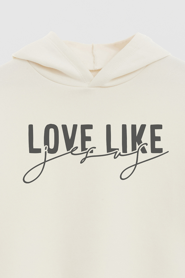 HOODIE ESTAMPADO CRISTIANO LOVE LIKE JESUS