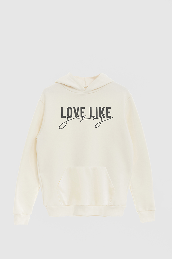 HOODIE ESTAMPADO CRISTIANO LOVE LIKE JESUS