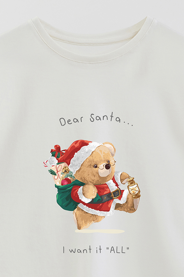 REMERA GIRL OVER TEDDY XMAS 10