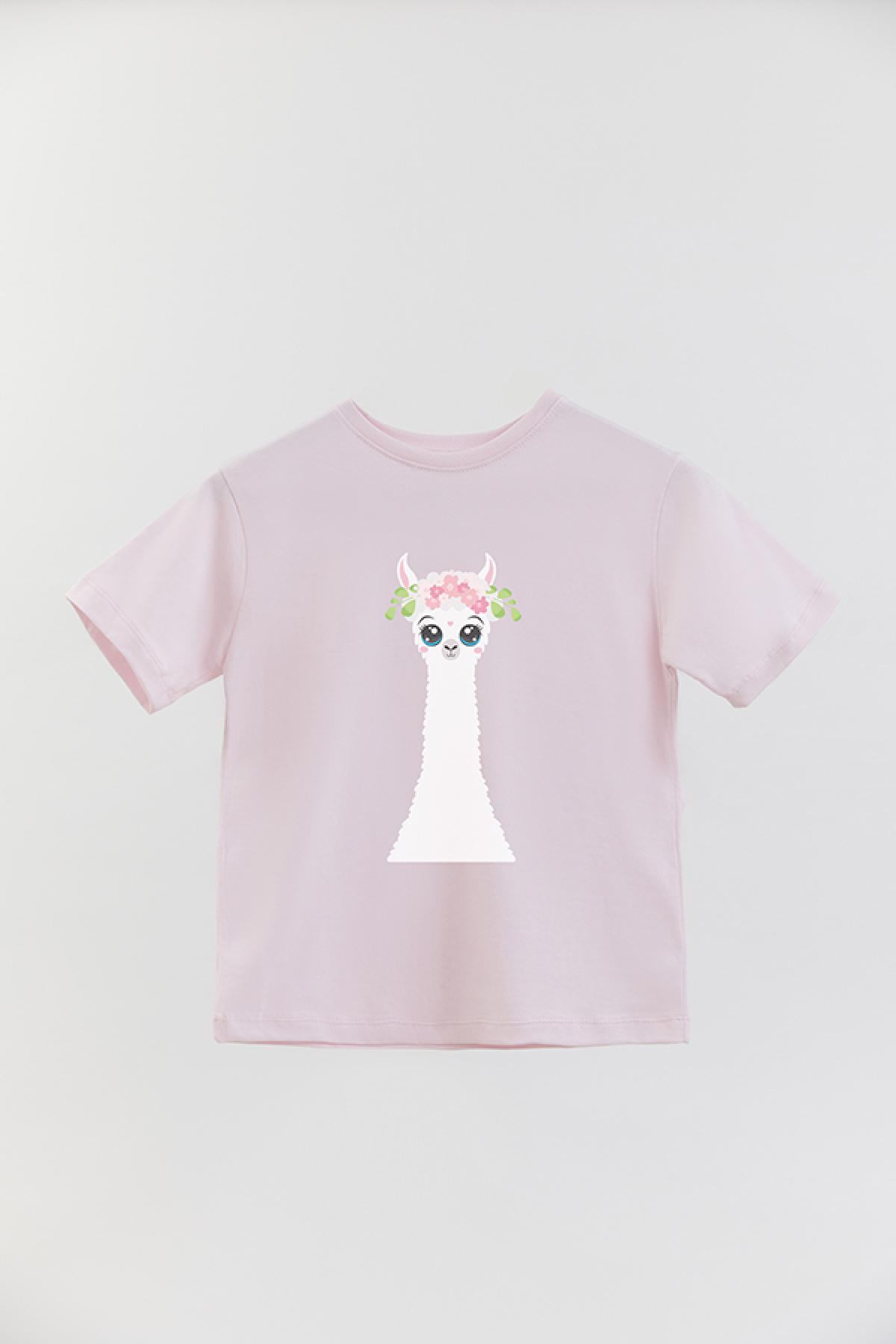 REMERA BASIC GIRL LLAMA 2