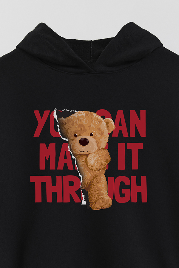 HOODIE RUSTICO BOY TEDDY YOU CAN MAKE IT THROUGH