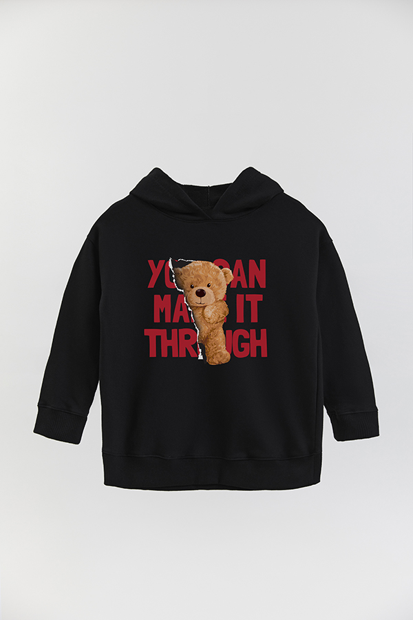 HOODIE RUSTICO BOY TEDDY YOU CAN MAKE IT THROUGH