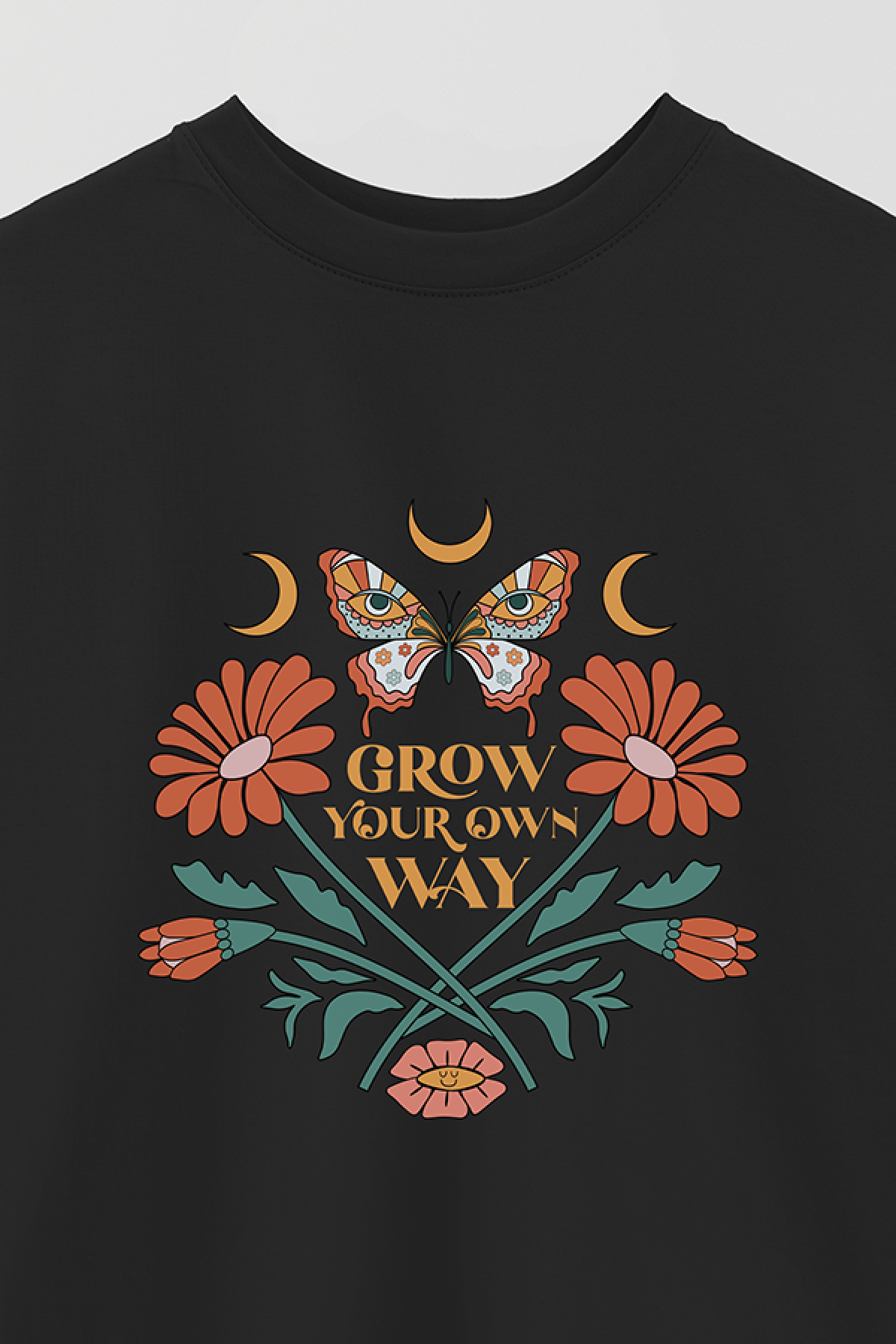 REMERA OVER ESTAMPADA BH2 GROW YOUR OWN WAY