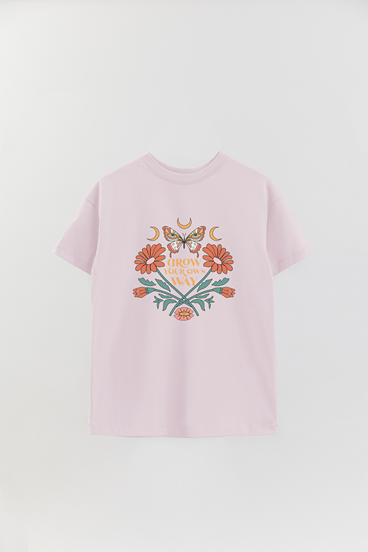 REMERA OVER ESTAMPADA BH2 GROW YOUR OWN WAY