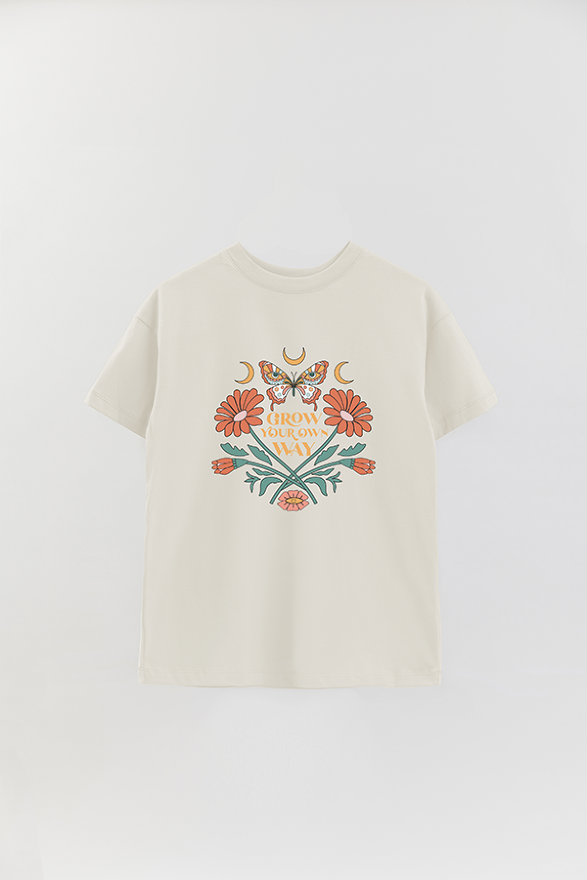 REMERA OVER ESTAMPADA BH2 GROW YOUR OWN WAY
