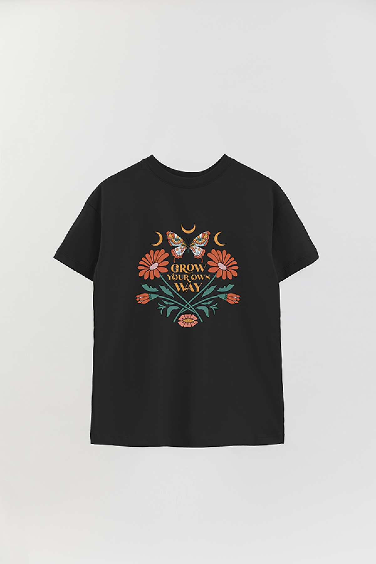 REMERA OVER ESTAMPADA BH2 GROW YOUR OWN WAY
