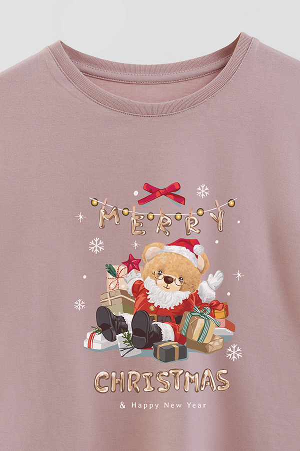REMERA GB OVERSIZE TEDDY SANTA CLAUS