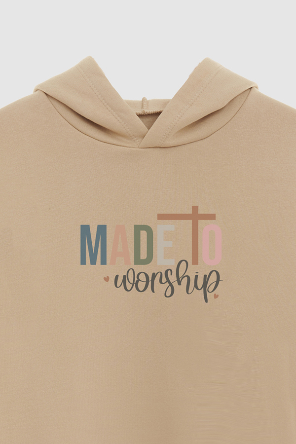 HOODIE FRISA ESTAMPADO MADE TO WORSHOP