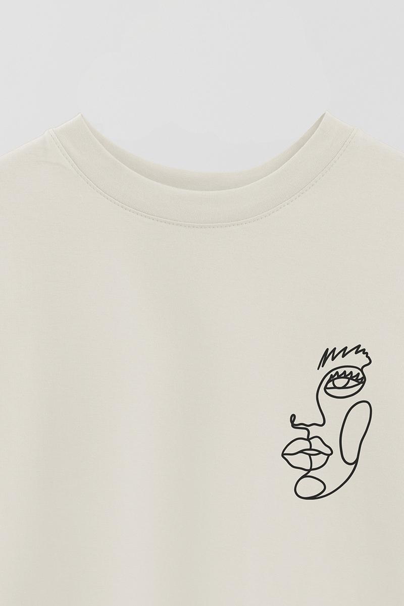 REMERA OVER ESTAMPADA UNISEX FACE 2